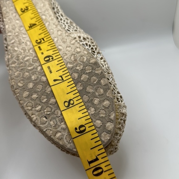 Toms Alpargata Cloudbound Slip On Flat Shoes Natural Moroccan Crochet Sz 7 - Picture 10 of 10